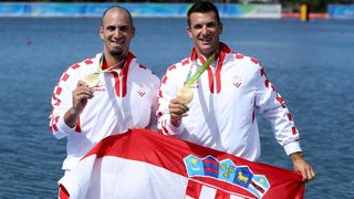 Rio de Janeiro, Brazil – Braća Sinkovic, Martin i Valent, osvajači su olimpijske zlatne medalje u utrci dvojaca na pariće.  Photo: Igor Kralj/PIXSELL
