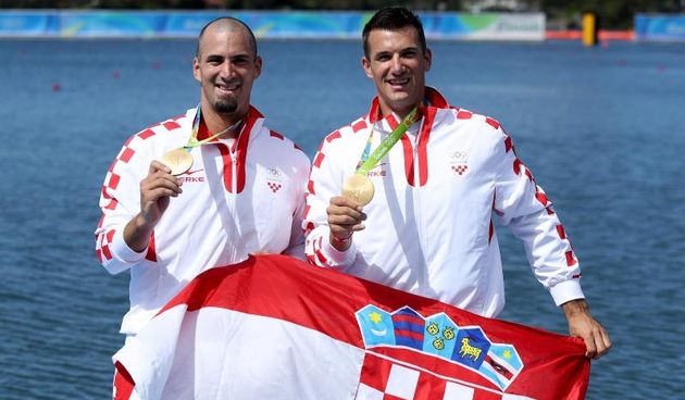 Rio de Janeiro, Brazil – Braća Sinkovic, Martin i Valent, osvajači su olimpijske zlatne medalje u utrci dvojaca na pariće.  Photo: Igor Kralj/PIXSELL