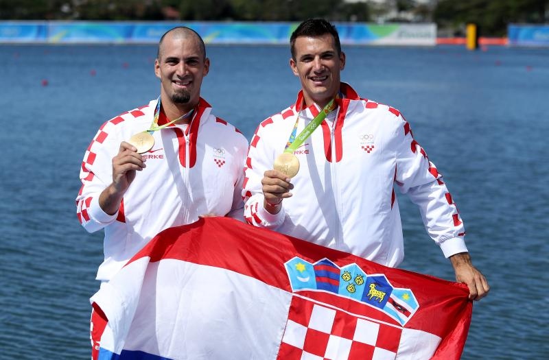 Rio de Janeiro, Brazil – Braća Sinkovic, Martin i Valent, osvajači su olimpijske zlatne medalje u utrci dvojaca na pariće.  Photo: Igor Kralj/PIXSELL