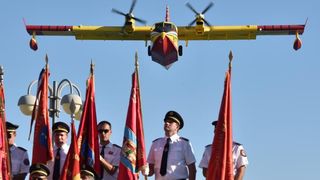 Vodice: Mimohodom vatrogasaca započelo obilježavanje 9. obljetnice kornatske tragedije. Photo: Hrvoje Jelavić/PIXSELL Vodice: Mimohodom vatrogasaca započelo obilježavanje 9. obljetnice kornatske tragedije. Photo: Hrvoje Jelavić/PIXSELL