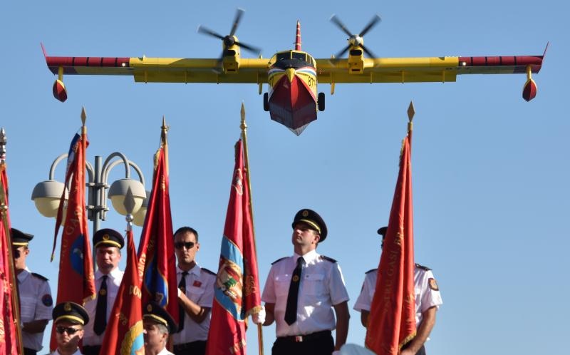 Vodice: Mimohodom vatrogasaca započelo obilježavanje 9. obljetnice kornatske tragedije. Photo: Hrvoje Jelavić/PIXSELL Vodice: Mimohodom vatrogasaca započelo obilježavanje 9. obljetnice kornatske tragedije. Photo: Hrvoje Jelavić/PIXSELL