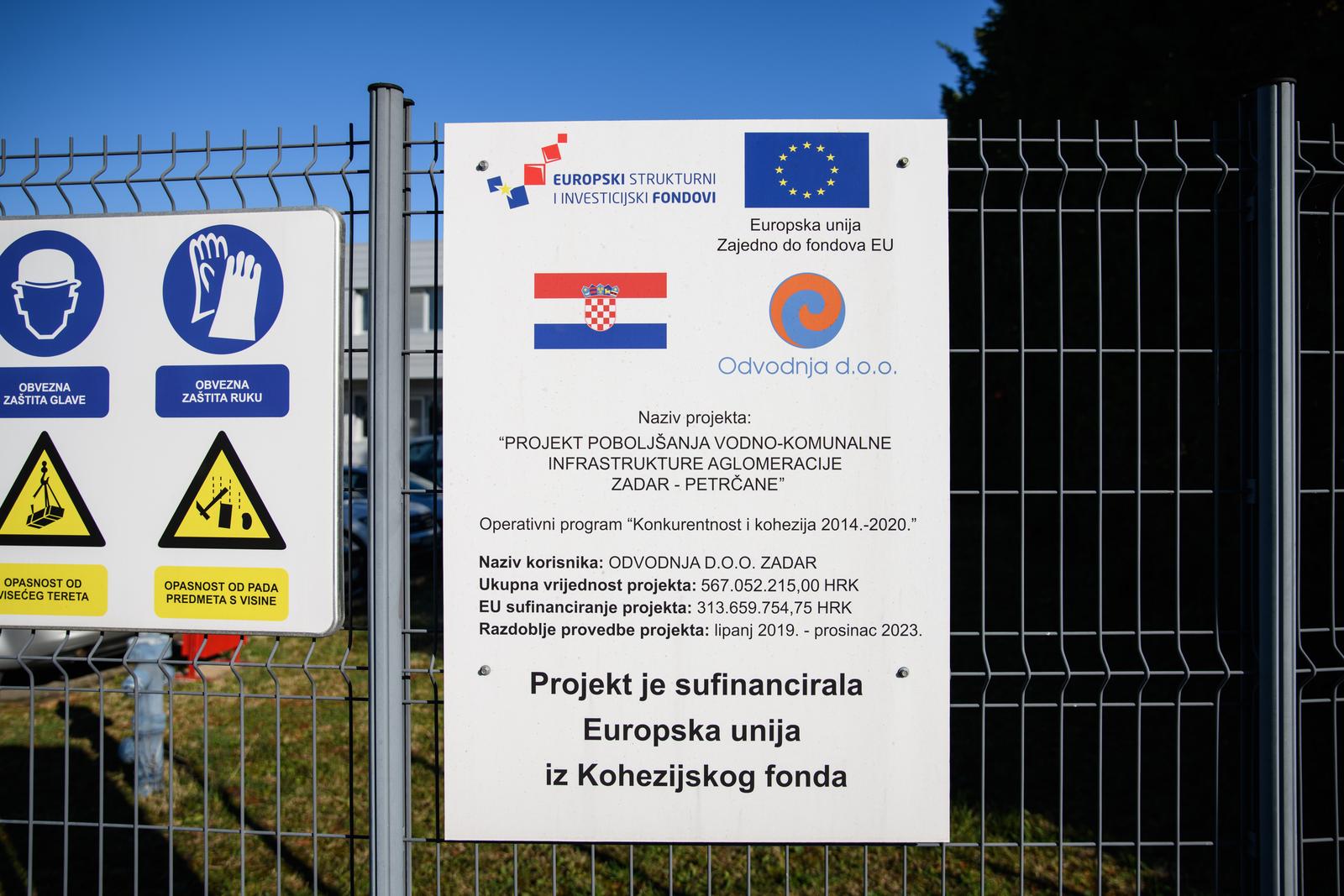 Gradonačelnik Dukić sa suradnicima posjetio gradilište aglomeracije Zadar-Petrčane