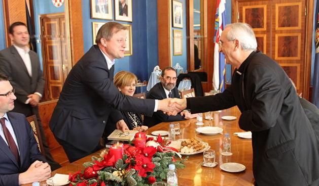 Branko Dukić i nadbiskup Želimir Puljić