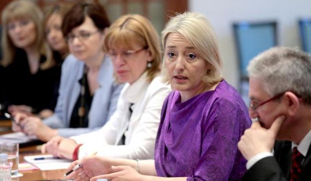 Pravobraniteljica za djecu Ivana Milas Klaric prije rasprave u Hrvatskom saboru predstavila je godisnje izvjesce o radu Odboru za obitelj, mlade i sport. Photo: Patrik Macek/PIXSELL