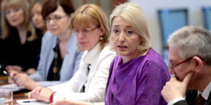 Pravobraniteljica za djecu Ivana Milas Klaric prije rasprave u Hrvatskom saboru predstavila je godisnje izvjesce o radu Odboru za obitelj, mlade i sport. Photo: Patrik Macek/PIXSELL