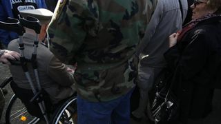 Kolonom sjećanja i polaganjem vijenaca obilježena 23. obljetnica stradanja Škabrnje, Foto: Filip Brala/PIXSELL Kolonom sjećanja i polaganjem vijenaca obilježena 23. obljetnica stradanja Škabrnje, Foto: Filip Brala/PIXSELL