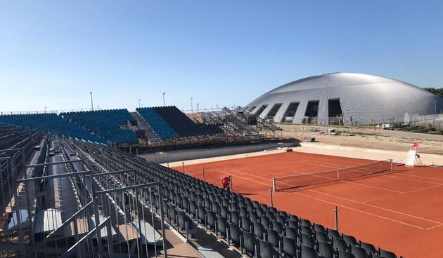 Montažne tribine teniskog terena u SC Višnjik bit će završene i prije roka