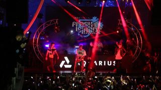 Koncert Chrisa Browna, koji je trebao biti održan na plaži Zrće, zbog jake bure je održan u prepunom klubu Aquarius.  Photo: Dalibor Urukalović/PIXSELL