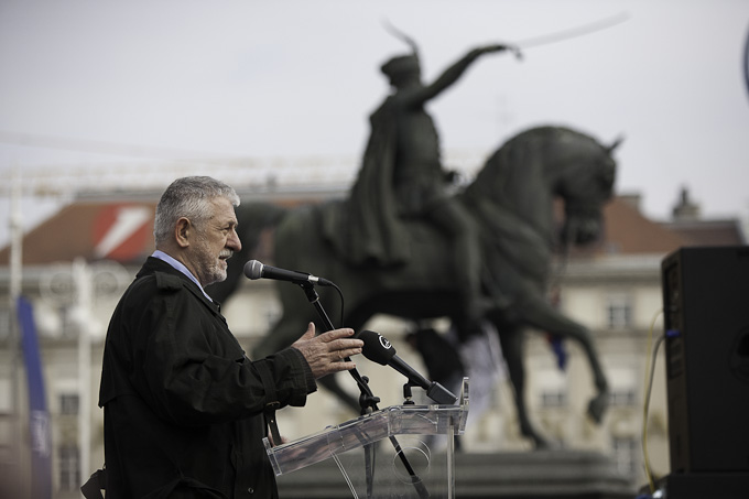 Zadarski branitelji na prosvjedu u Zagrebu 26. veljace 2011, Foto: Leo Banic Zadarski branitelji na prosvjedu u Zagrebu 26. veljace 2011, Foto: Leo Banic
