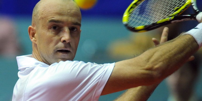 Zagreb, 030211.U Domu sportova od 29.01.-06.02. odrzava se teniski turnir PBZ Zagreb Indoors. U drugom kolu Ivan Ljubicic (CRO) pobijedio je Daniel Brandsa (GER).Na slici: Ivan Ljubicic.Foto: Sime Sokota / CROPIX Zagreb, 030211.U Domu sportova od 29.01.-06.02. odrzava se teniski turnir PBZ Zagreb Indoors. U drugom kolu Ivan Ljubicic (CRO) pobijedio je Daniel Brandsa (GER).Na slici: Ivan Ljubicic.Foto: Sime Sokota / CROPIX