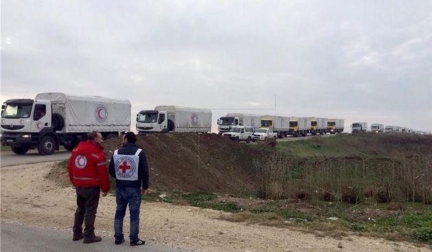 Humanitarni konvoj stigao u Madaju, Foto: Hina