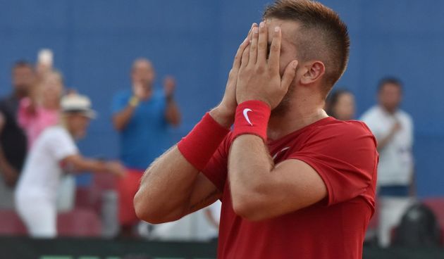 Slavlje hrvatskih tenisača nakon pobjede nad SAD-om