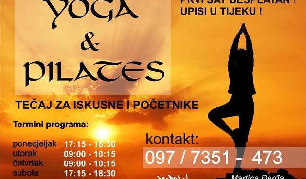 Plesna udruga In flux vrši upise na tečaj Yoge i Pilatesa