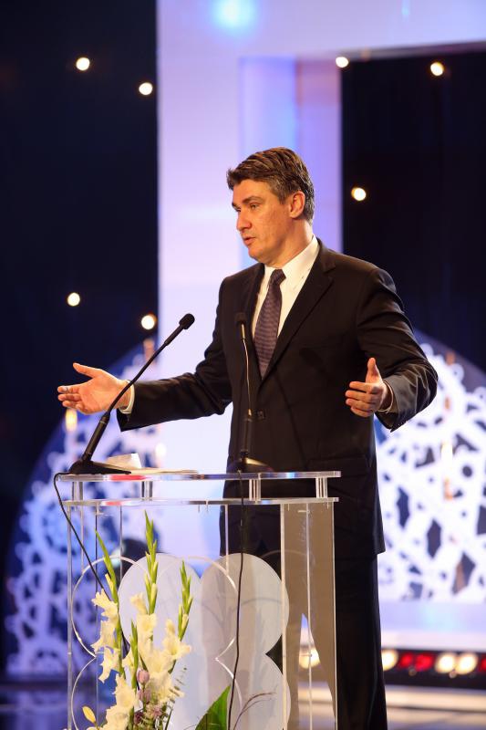 25.10.2013., Zadar – U Falkensteiner hotelu u Punta Skali dodjeljene su nagrade “Covjek – kljuc uspjeha u turizmu”. Svecanosti su prisustvovali premijer Zoran Milanovic te ministri Darko Lorencin i Gordan Maras te brojni drugi uvazeni gosti. Photo: Fili