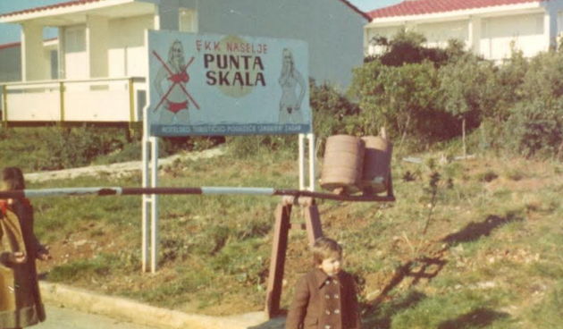 Petrčane, Punta skala 1975. godine