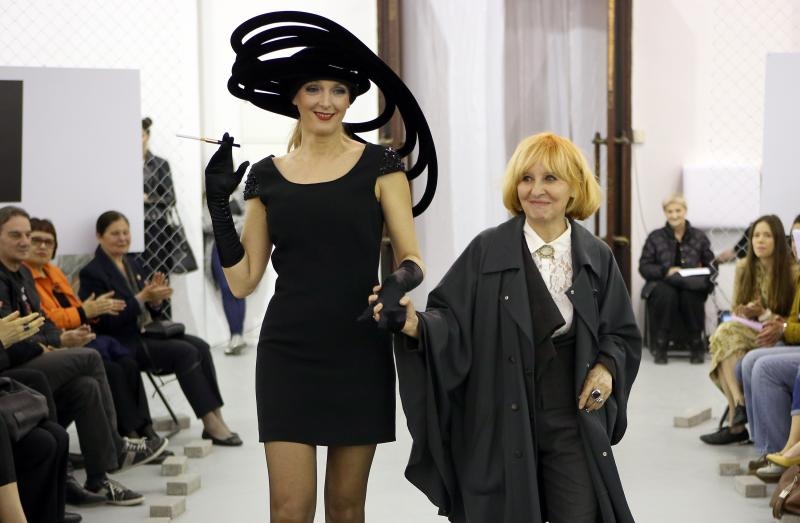 U sklopu tribine Moda osamdesetih – modni laboratorij za 21. stoljece odrzana odrzana modna revija Avangardna moda osamdesetih. Zvoncica Vuckovic. Photo: Robert Anic/PIXSELL