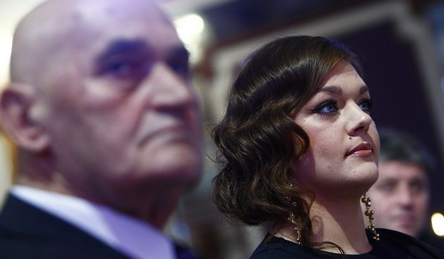 Zagreb, 271212.
Hotel Westin, Krsnjavoga 1.
Svecanost Veliki dan hrvatskog sporta, tradicionalni izbor najuspjesnijih hrvatskih sportasa i sportasica u izboru Hrvatskog olimpijskog odbora.
Na fotografiji: Ivan Ivancic i Sandra Perkovic.
Foto: Ronald Gorsi