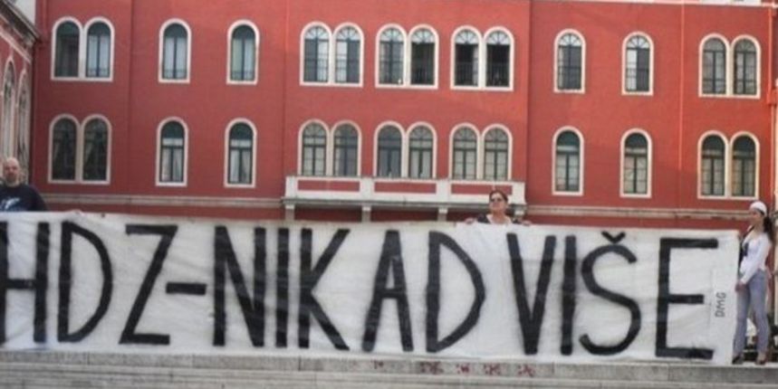 HDZ nikad više ( foto Index.hr). HDZ nikad više ( foto Index.hr).