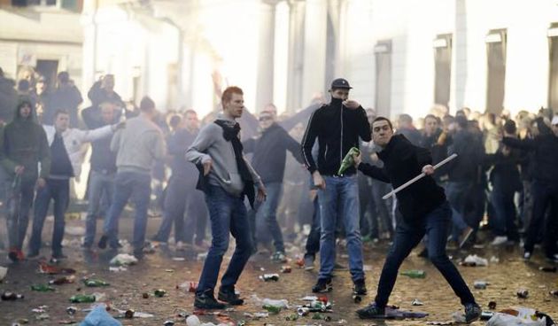 Neredi navijača Feynoorda, foto: twitter