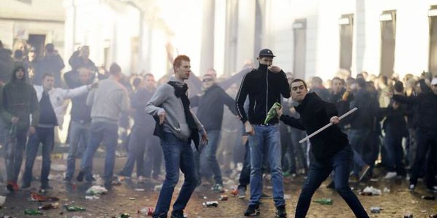 Neredi navijača Feynoorda, foto: twitter