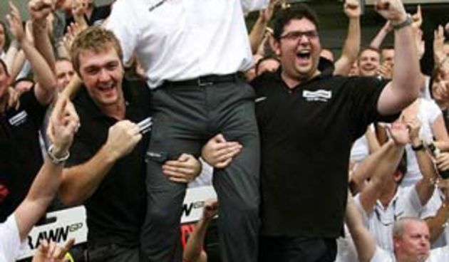 Proslava naslova prvaka F1 Jensona Buttona i Brawn GP-a (foto www.f1-live.com)