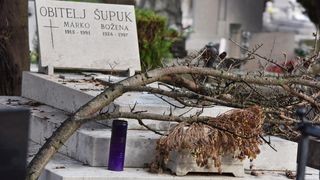 Djelatnici Nasada saniraju štetu na Gradskom groblju Zadar Djelatnici Nasada saniraju štetu na Gradskom groblju Zadar