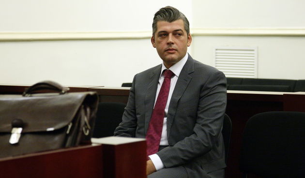 Zagreb, 170912.
Zupanijski sud.
U nastavku sudjenja Ivi Sanaderu za slucaj Fimi Media na Zupanijskom sudu danas se kao svjedok pojavio Josip Protega.
Na slici: Josip Protega.
Foto: Davor Pongracic / CROPIX