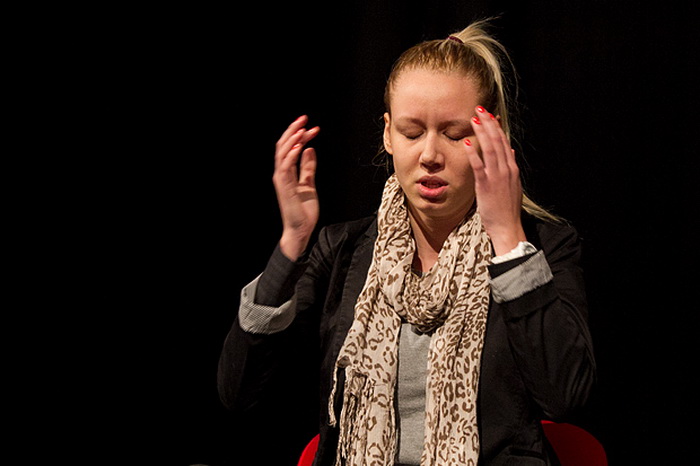 Hrvatsko narodno kazalište Zadar traži nove mlade talente za glumačku radionicu, sinoć smo pratili audiciju na kojoj su se budućoj mentorici, glumici Jasni Ančić, predstavili ženske kandidatkinje, foto Leo Banićć