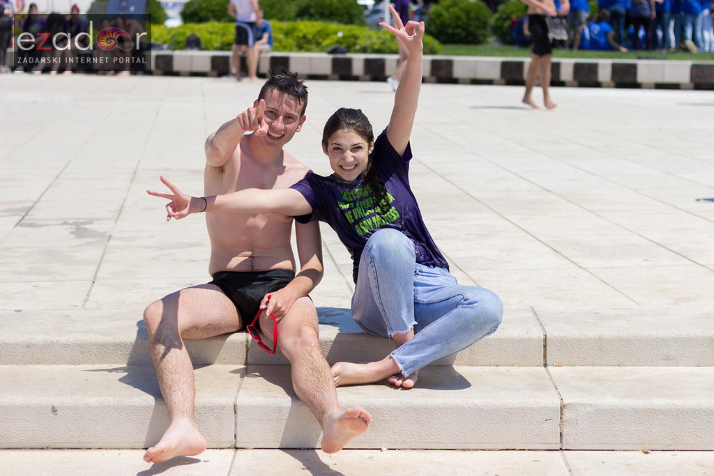 Ludijada zadarskih maturanata na Pozdravu suncu i Morskim orguljama