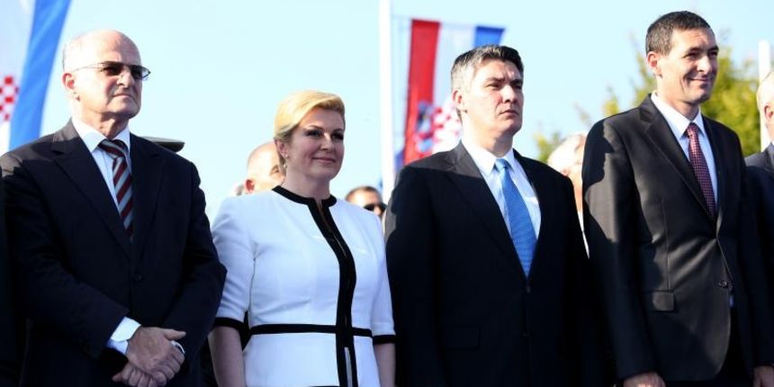Drago Lovric, Josip Leko, Kolinda Grabar Kitarovic, Zoran Milanovic, Ante Kotromanovic. Photo: Anto Magzan/PIXSELL Drago Lovric, Josip Leko, Kolinda Grabar Kitarovic, Zoran Milanovic, Ante Kotromanovic. Photo: Anto Magzan/PIXSELL