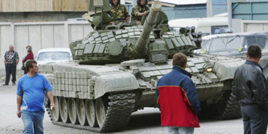 Gruzija – tenk (foto: Beta) Gruzija – tenk (foto: Beta)