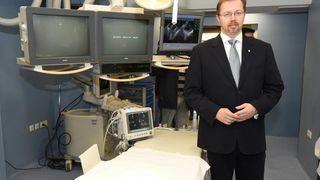 U Općoj bolnici Zadar svečano otvorena nova angio sala donacija dr. Freidoona Ghazija. Foto: Dino Stanin/PIXSELL U Općoj bolnici Zadar svečano otvorena nova angio sala donacija dr. Freidoona Ghazija. Foto: Dino Stanin/PIXSELL