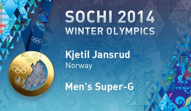 OI 2014: Kjetil Jansrud )Nor) zzlani u superveleslalomu