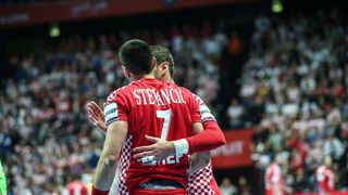 Spaladium Arena, Split – Europsko rukometno prvenstvo, skupina A, 1. kolo, Hrvatska – Srbija. Spaladium Arena, Split – Europsko rukometno prvenstvo, skupina A, 1. kolo, Hrvatska – Srbija.