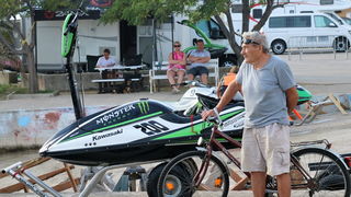 Vir: Slobodan trening na plaži Jadro pred utrke Alpe Adria Jest Ski Toura. Foto: Kažimir Škrbić/Virski list