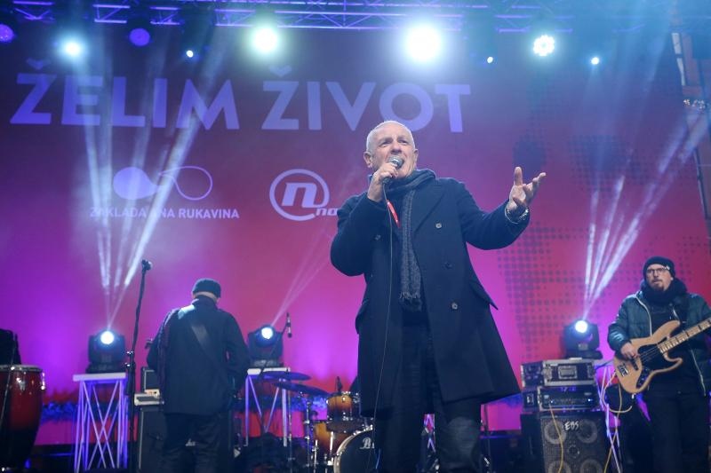 Humanitarni koncert Želim život na Trgu bana Josipa Jelačića