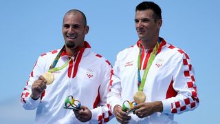 Rio de Janeiro, Brazil – Braća Sinkovic, Martin i Valent, osvajači su olimpijske zlatne medalje u utrci dvojaca na pariće.  Photo: Igor Kralj/PIXSELL