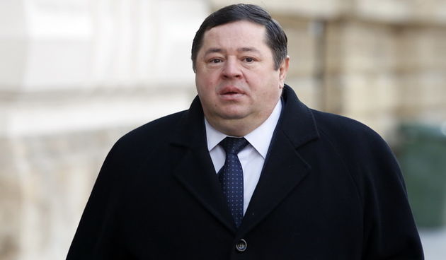 Zagreb, 310113.
Zupanijski sud na Zrinjevcu.
Pripremno rociste za sudjenje Ivi Sanaderu , Stjepanu Fiolicu Fiolicu i Petru Cobankovicu u slucaju Planinska.
Na fotografiji: osumnjiceni Petar Cobankovic.
Foto: Damjan Tadic / CROPIX