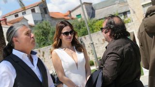 Trogir: Danijela, Severina, Karan i Giuliano na snimanju spota “Manta me jubav”. Foto: Ivo Čagalj/PIXSELL
