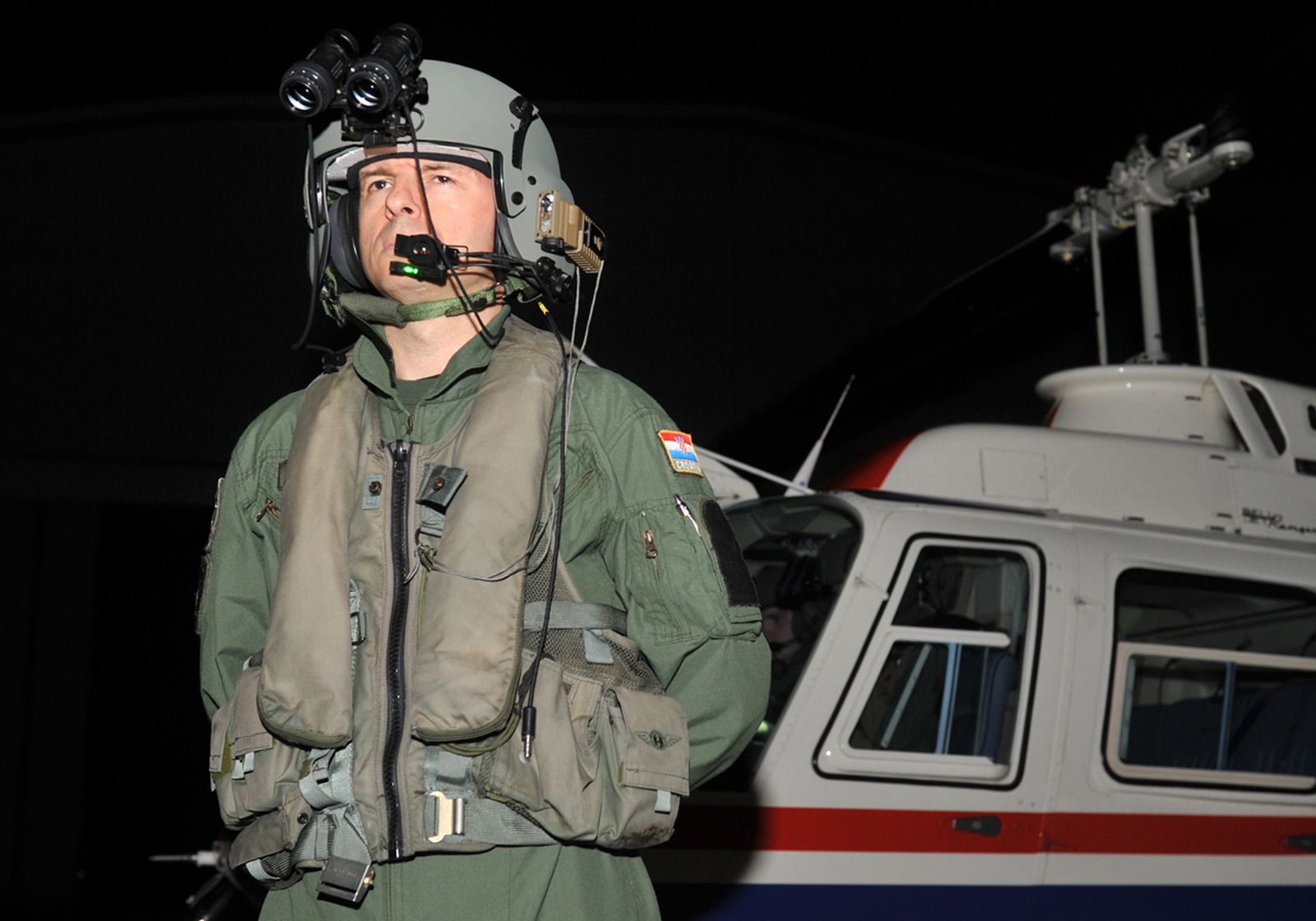 Završena obuka i trenaža noćnog letenja u eskadrili helikoptera. Foto: T. Brandt/MORH