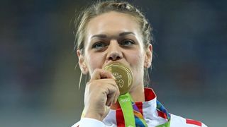 PI Rio de Janeiro, ceremonija dodjele medalja u ženskom disku: zlatnu medalju osvojila je Sandra Perković. Photo: Igor Kralj/PIXSELL PI Rio de Janeiro, ceremonija dodjele medalja u ženskom disku: zlatnu medalju osvojila je Sandra Perković. Photo: Igor Kralj/PIXSELL