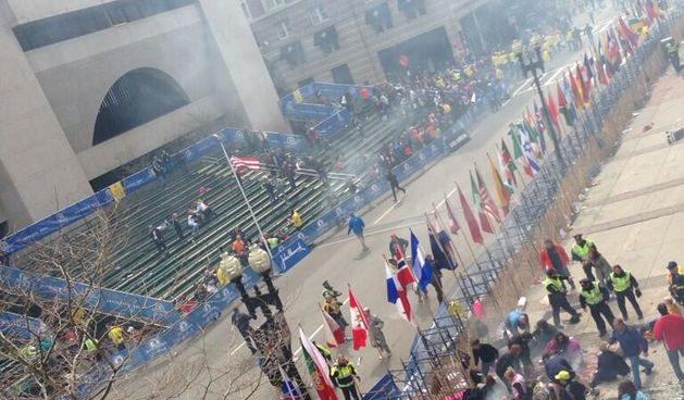 Mjesto eksplozije u Bostonu, foto: www.zerohedge.com