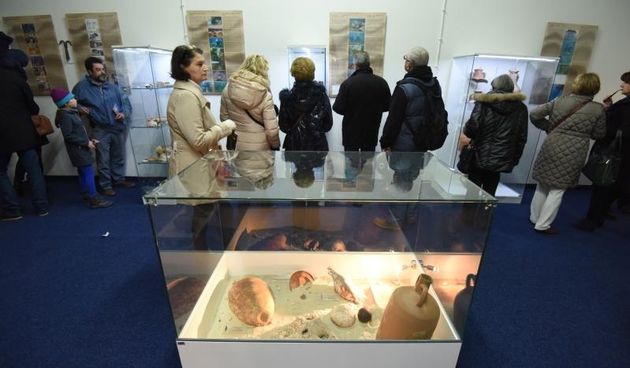 U Noci muzeja prvi put javnosti se predstavio stalni postav Medjunarodnog centra za podvodnu arheologiju u Zadru. Photo: Dino Stanin/PIXSEL