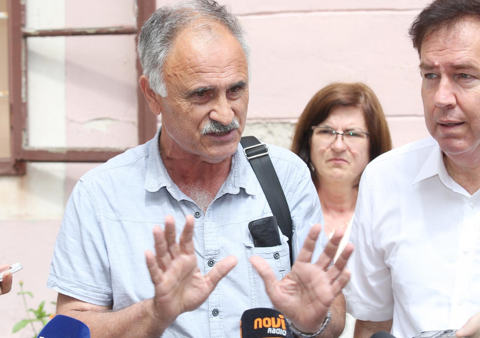 Prosvjedni skup radnika Vodovoda koji traže veće plaće