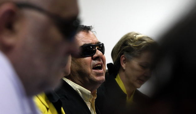 Zadar, 110510.
Udruga slijepih Zadarske zupanije organizirala je Okrugli stol, pozvani su i politicari da pomognu u rjesavanju njihovih problema. Na slici Marinko Vidaic, predsjednik zadarske Udruge slijepih.
Foto: Jure Miskovic / CROPIX