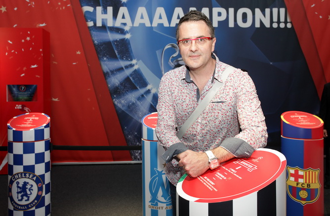 Tarik Filipović, Mila Horvat i Renata Sopek na predstavljanju trofeja Lige prvaka Tarik Filipović, Mila Horvat i Renata Sopek na predstavljanju trofeja Lige prvaka