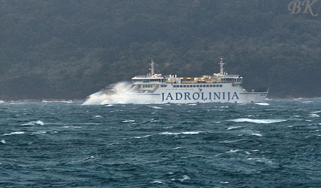 Jugo u Zadru 29. ozujka 2009. (Foto: Boris Kacan)