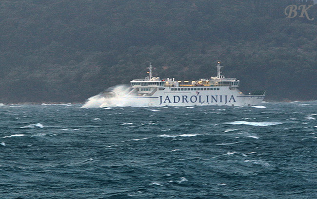 Jugo u Zadru 29. ozujka 2009. (Foto: Boris Kacan)