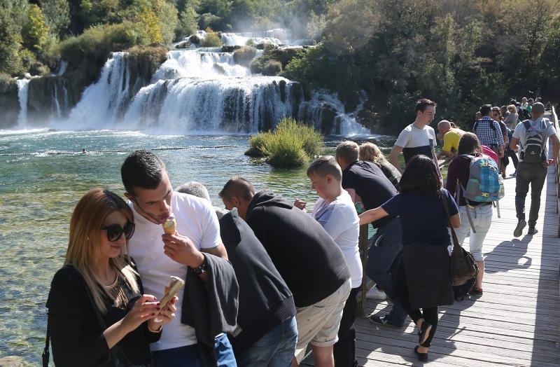 Nacionalni park Krka bilježi rekordan broj posjetitelja. Photo: Duško Jaramaz/PIXSELL