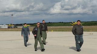 Posade dvaju Canadiara vratili se s uspješne misije u sjevernoj Italiji Posade dvaju Canadiara vratili se s uspješne misije u sjevernoj Italiji